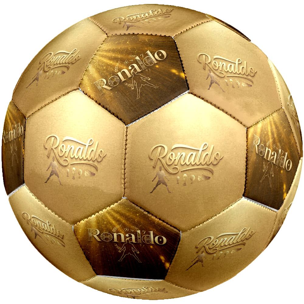 Ronaldo's Golden Ronaldo Celebration Size 5 Soccer Football Machine-Stitched Indoor/Outdoor Training and Matches Unique Gift for Soccer Lovers