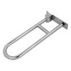 Flip Up Bathroom Grab Bar Stainless Steel Ergonomics 90 Degrees  Vertical Rotation Wall Mount Toilet