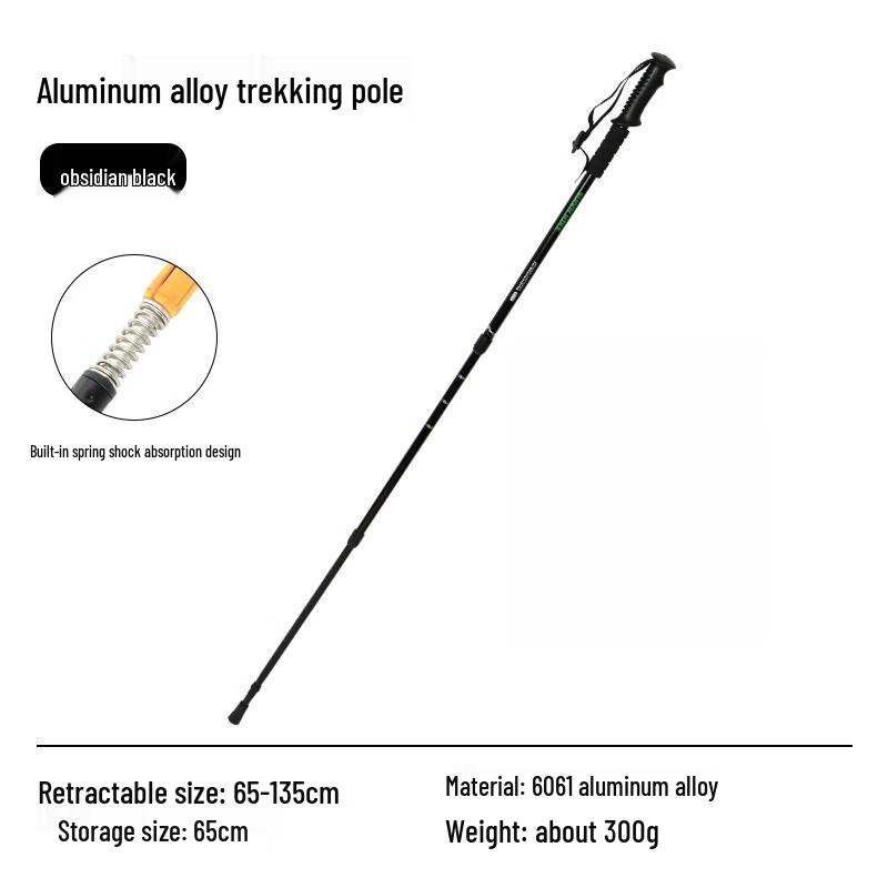 Professional Outdoor Retractable Aluminum Alloy Trekking Pole