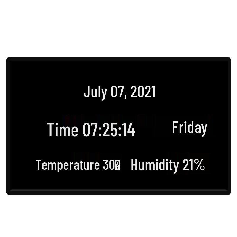 Anizhi Multi-function LED Display with Temperature, Humidity, Time, and Calendar