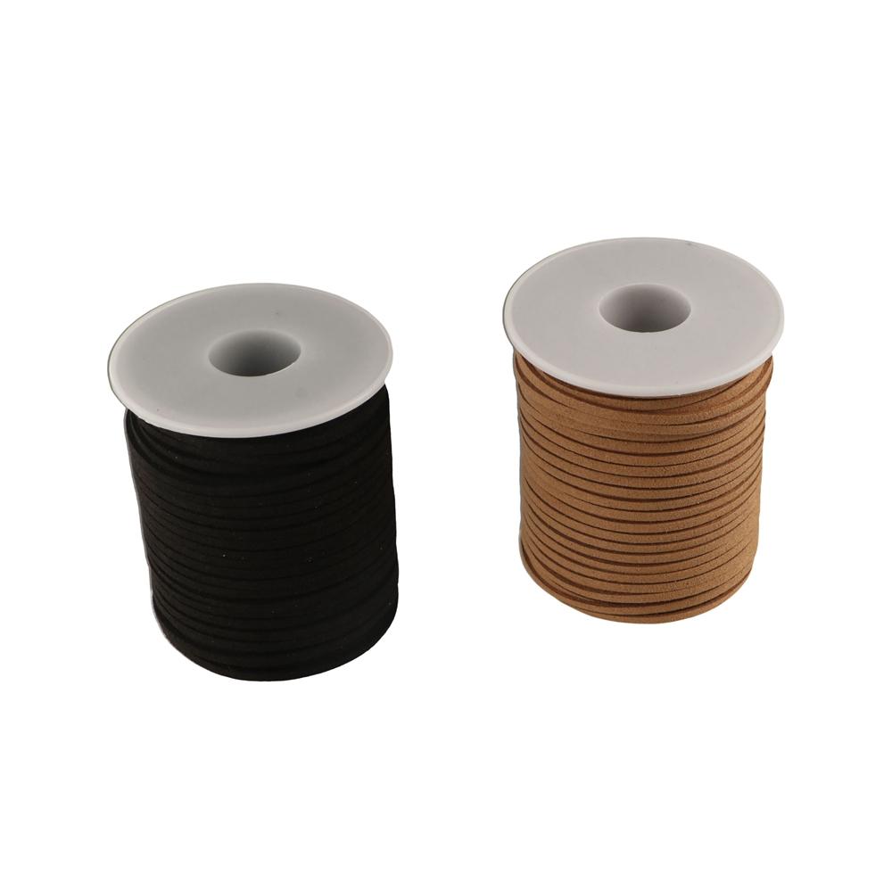 Faux Suede Leather Roll Thread Korean Style Gift Packaging Rope Leather Velvet Rope DIY