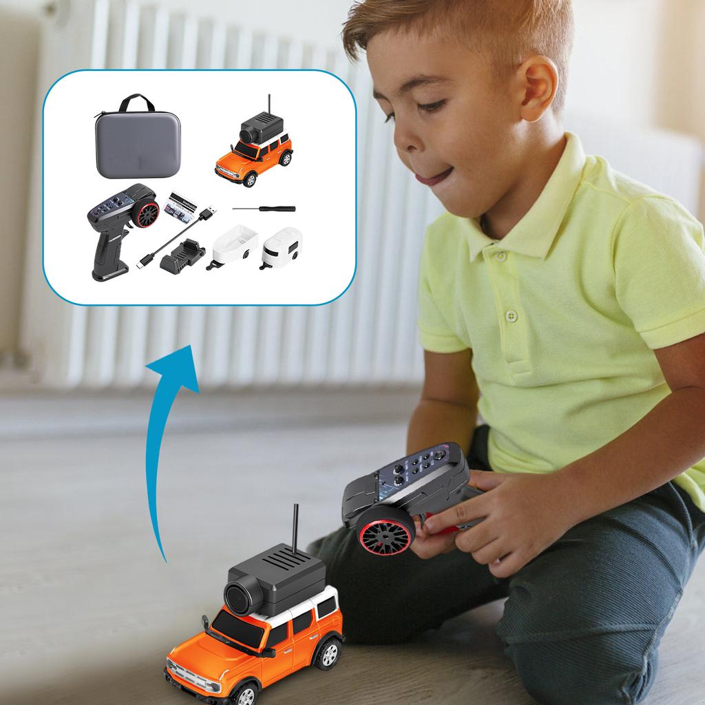 Liema Remote Control Camera Car 1:64 Mobile Phone Children's Toy Gift Boys And Girls All Like It