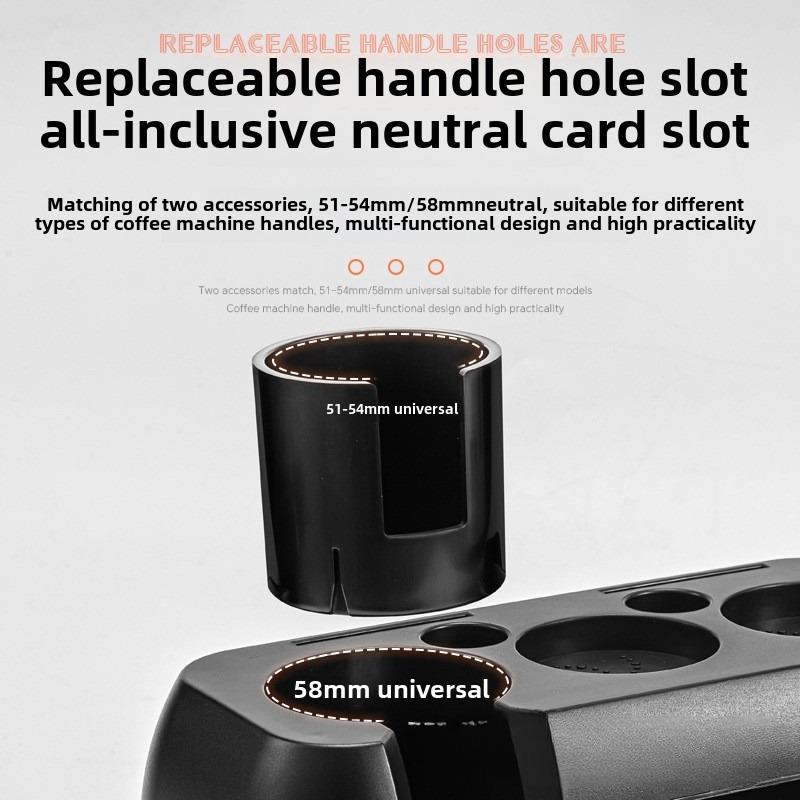 Univerzální stojan na kávový tamper 51-58 mm, stojan na kávový portafilter, držák dávkovače, protiskluzová základna pro tamper kávu