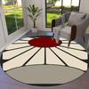 Demon Slayer Art Round Area Rug Carpet Rug For Living Room Bedroom Sofa Playroom Decor Nonslip Floor Mat
