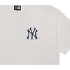 New Era MLB Vintage College Club Series New York Yankees Letter Logo Crew Neck Summer American Short Sleeve T-Shirt Unisex Tops Ivory 14385078