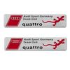 1/2pcs 3D Aluminum Car Stickers Side Body Tail Trunk Decoration Decal For S1 Sport Germeny QUATTRO Logo Auto Refit Accessories