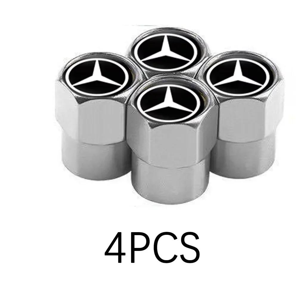 

Автомобильная наклейка Колпачки клапанов шин автомобиля Mercedes Benz Металлический колпачок с эмблемой Чехол Для B/C/E/S Класса A Класса C200L GLC GLE CLA Аксессуары Автомобильные