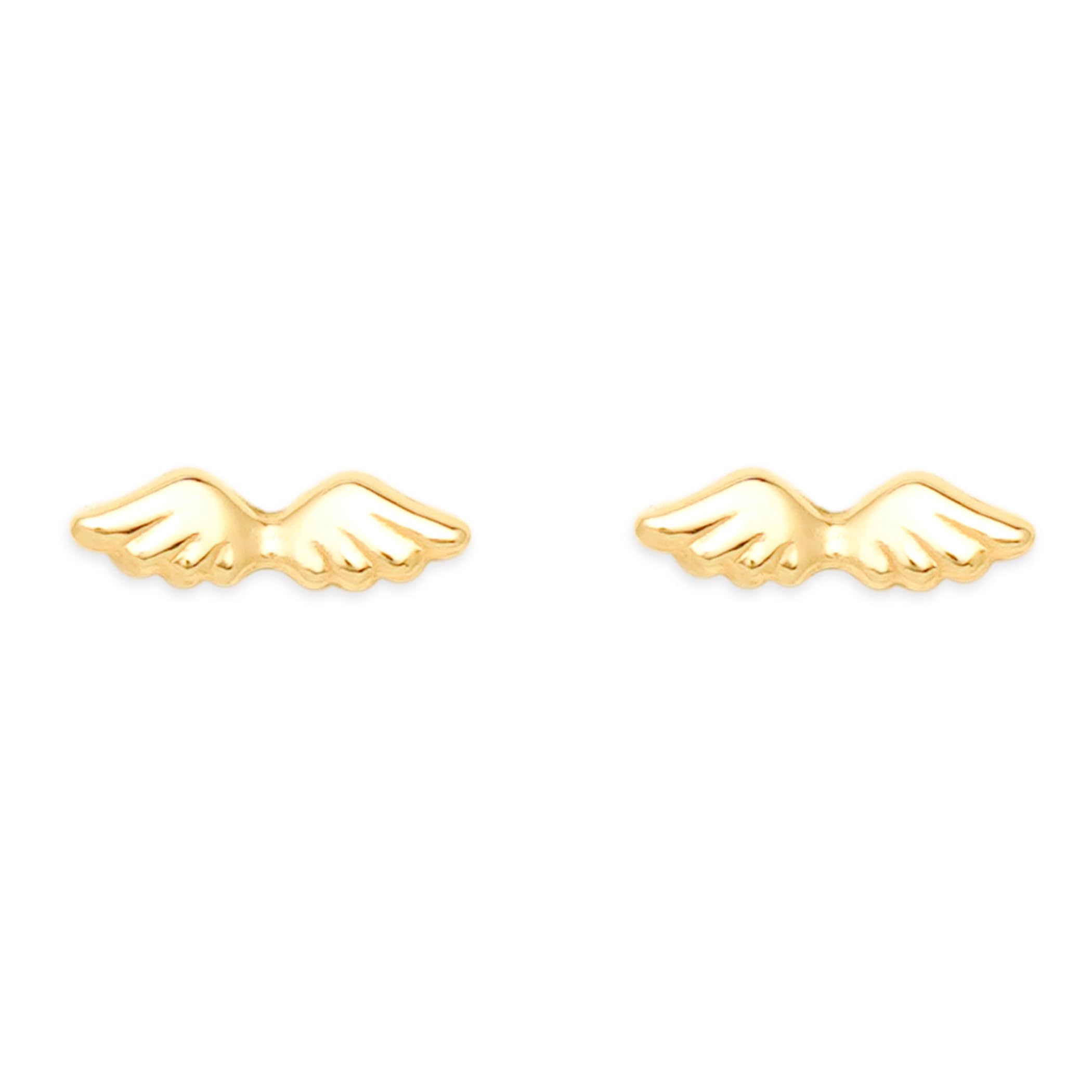 

ESTELLE [Official] Women s K10 Yellow Gold Feather Motif Earrings 0202-3255-0019-0000