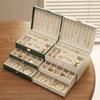 High-End Multi-Layer Drawer-Type Jewelry Box Household Large Capacity Earring Storage Organizer With Oxidation Finish