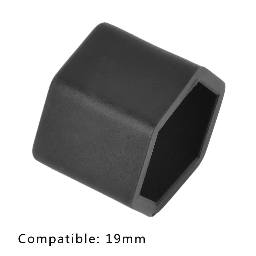 20Pcs/Set 19/21mm 19# 21# Silicone Hollow Hexagonal Screw Cover Car Wheel Hub Caps Tires Exterior Decoration Protecting Black