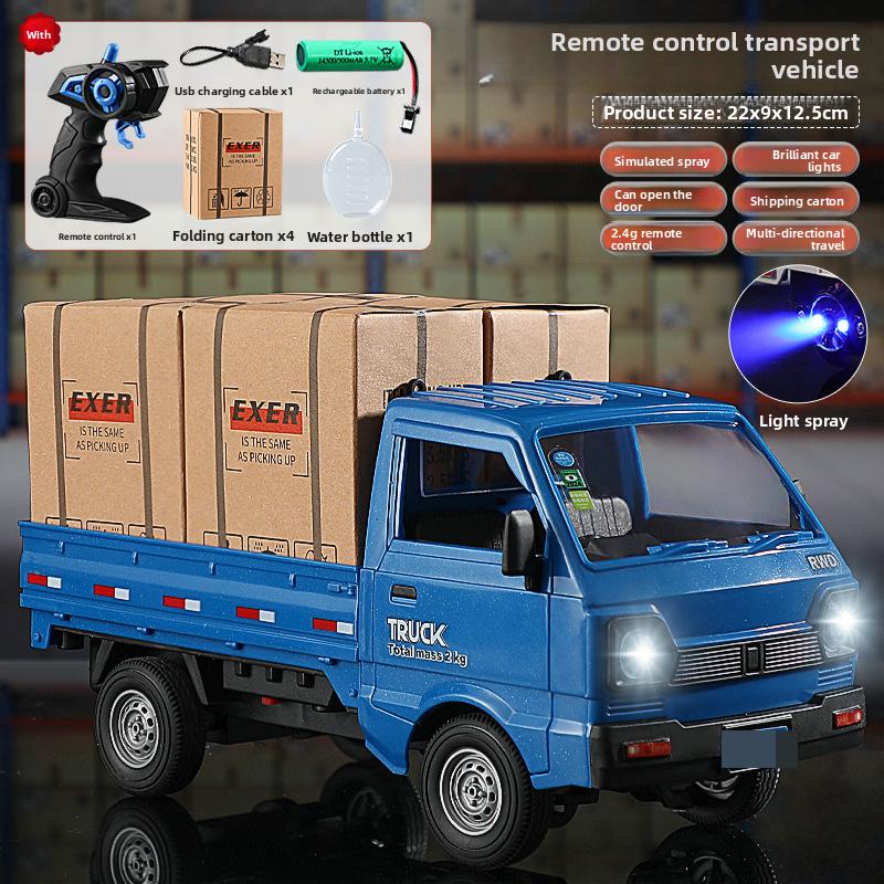 

Spray Acousto-optic Remote Control Car Simulation Double Door Micro Card Drift Car Bread Truck Children s Toy Car