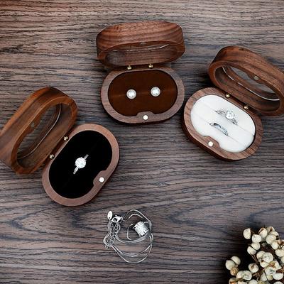 High-quality Gifts Case Retro Jewelry Box Lover Ring Display Box Storage Holder Ring Storage Box