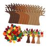 Handmade Felt Christmas Tree Craft Kits Holiday Decoration Nonwoven Fabric Wall Hanging For Kids Adults Autumn Crafts