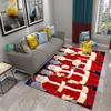 Cute Cartoon Santa Pattern Carpet Christmas Collection Living Room Bedroom Carpet Children's Room Hallway Bathroom Anti-Slip Rug