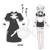 Sexy Cosplay Maid Uniform Set Piece Head Moe Frill Cute One Piece Mini Costume Chinese Clothes Halloween Christmas Costume Cosplay Costume Free Size