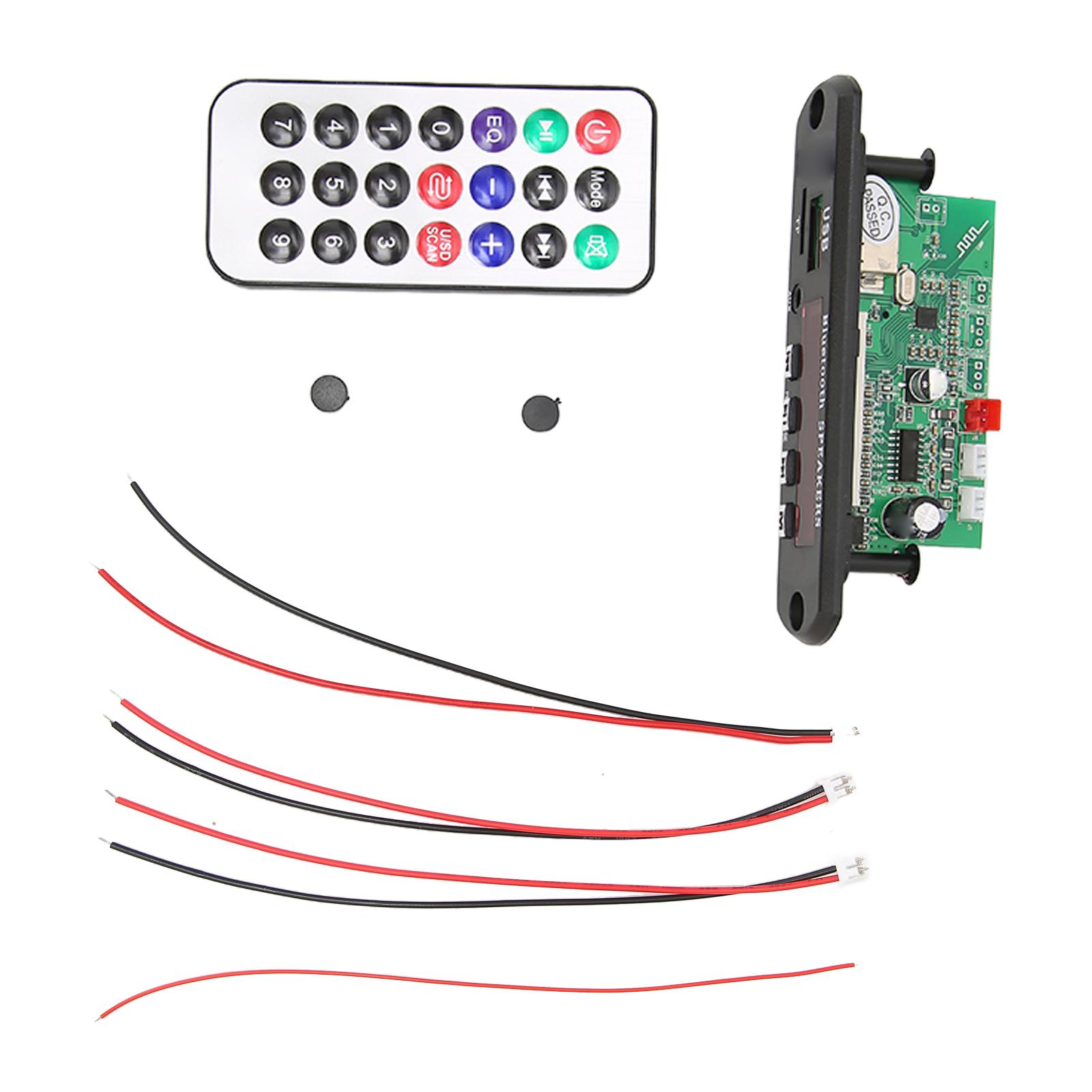 

Bluetooth Decoding Board Multifunctional Car MP3 Decoder Board for Cars with LCD Display and Remote Control