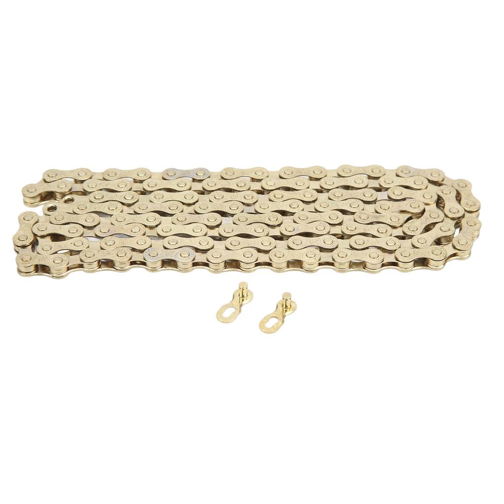 Bike Chain Electroplated Rustproof Carbon Steel 8 Speed Bike Chain for Mountain Bike Road Bike