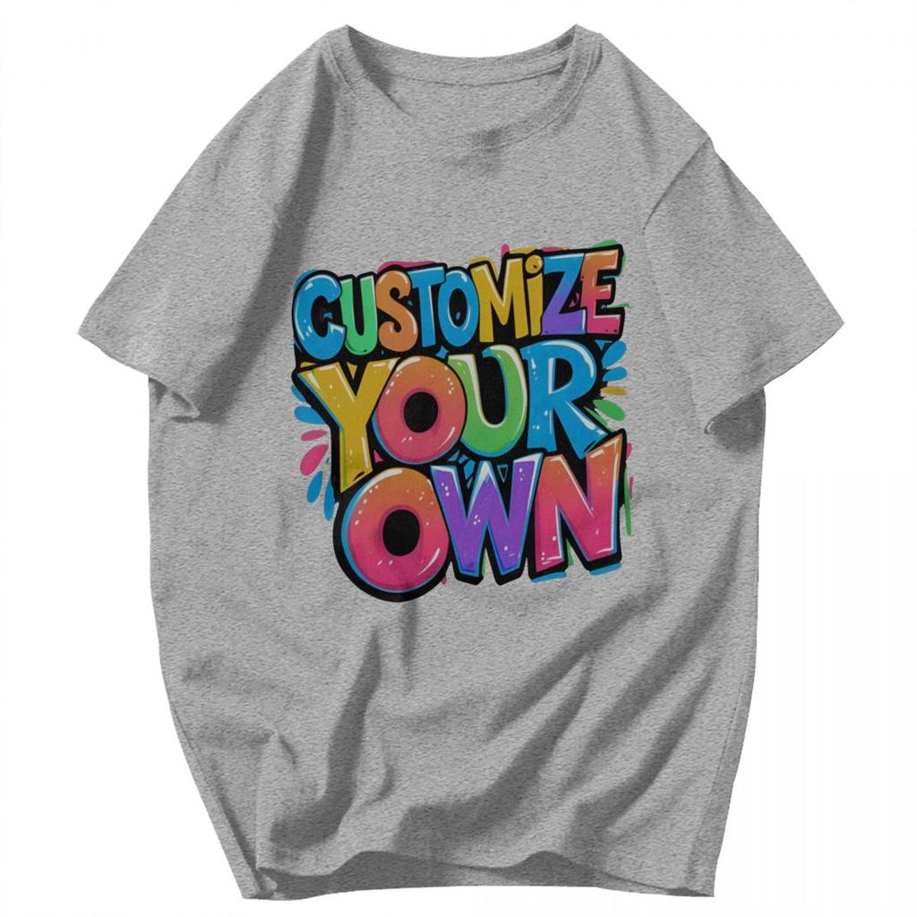 Men T Shirt Customize Your Own Design Pops Y2K Graphic Short Sleeve Unisex Tops T Shirts