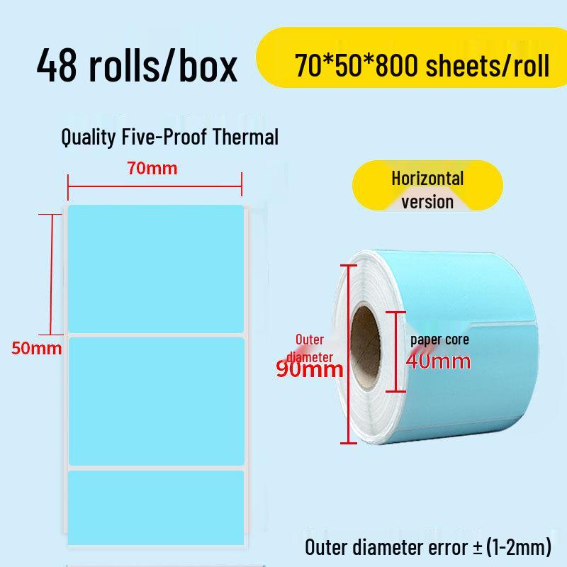 Durable Self-Adhesive Thermal Paper Barcode Labels for Printing 