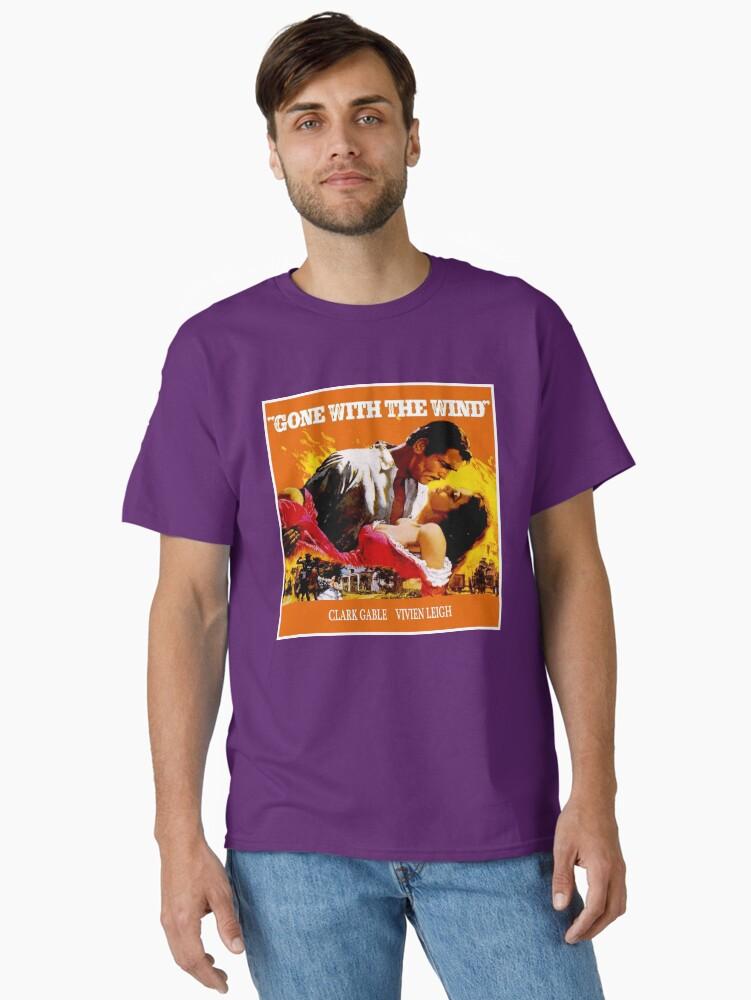 Gone with the Wind GONE WITH THE WIND : Vintage Civil War Movie Advertising Print Classic T-Shirt