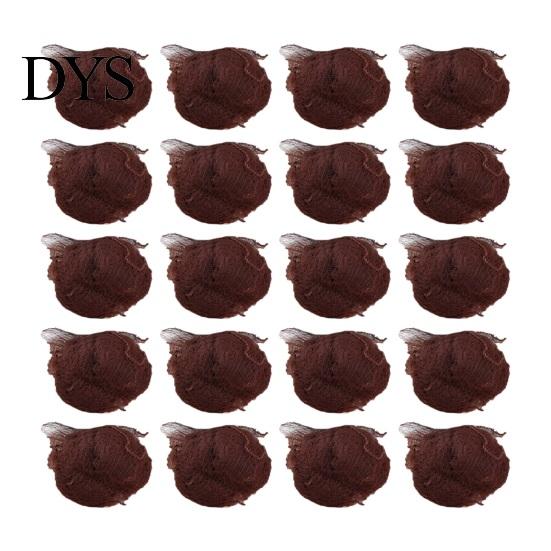 Bun Styling Hair Net 20Pcs Ballet Buns 5MM Invisible Breathable Stretchy Nylon Women Nurse Girls Stewardess Bank Staff Hairbun Elastic Edge Mesh Cover