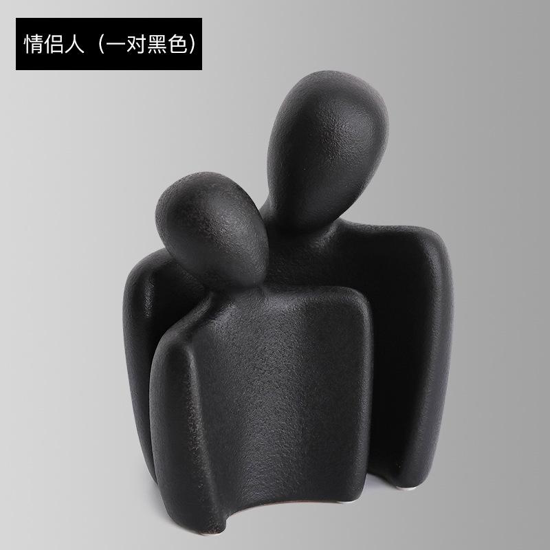Nordische Abstrakte Umarmung Paar Skulptur Liebhaber Figuren Büste Mattierte Keramik Statuen Große Moderne Skulpturen Hochzeitsgeschenke