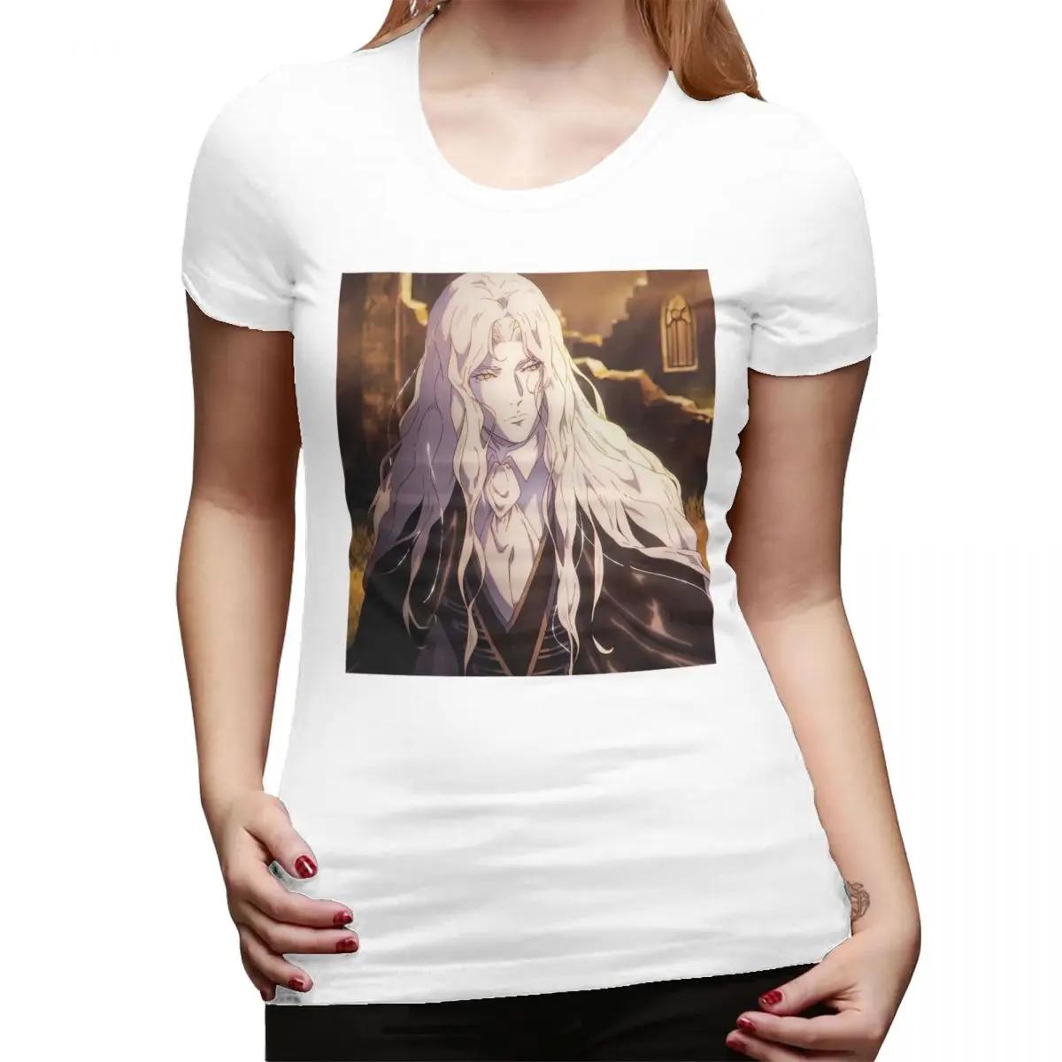 Alucard Castlevania Nocturne TShirt for Women ONeck Streetwear T Shirts Womens Short Sleeve Summer Clothes Tops S