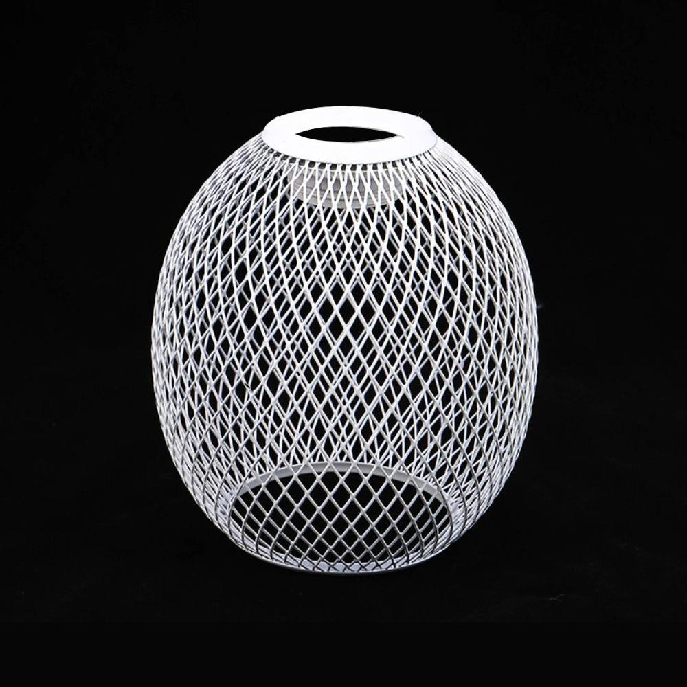 Iron Pendant Lamp Shade Hollow Out Mesh Ball Lamp Covers Hanging Classic Chandelier Lampshade Shell Living Room Cafe Hotel