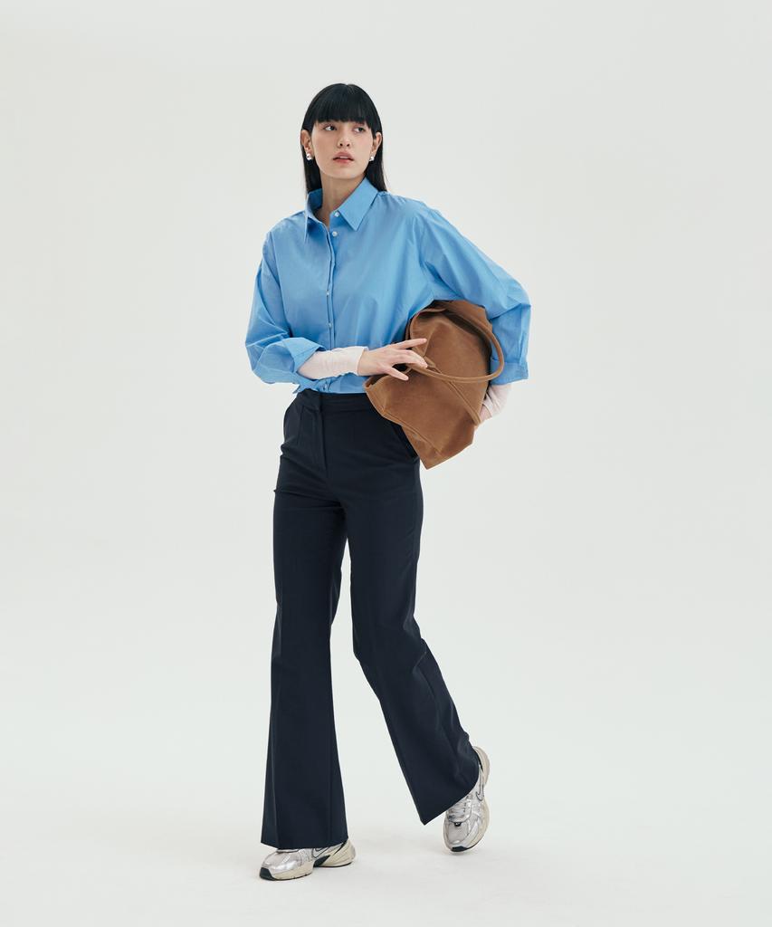 PINBLACK Wool Mix Bootcut Set-Up Slacks