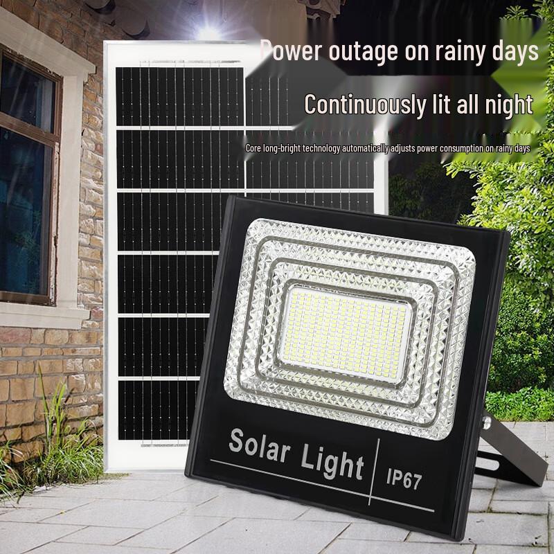 NuFeng 60W Aluminum Solar Garden Flood Light