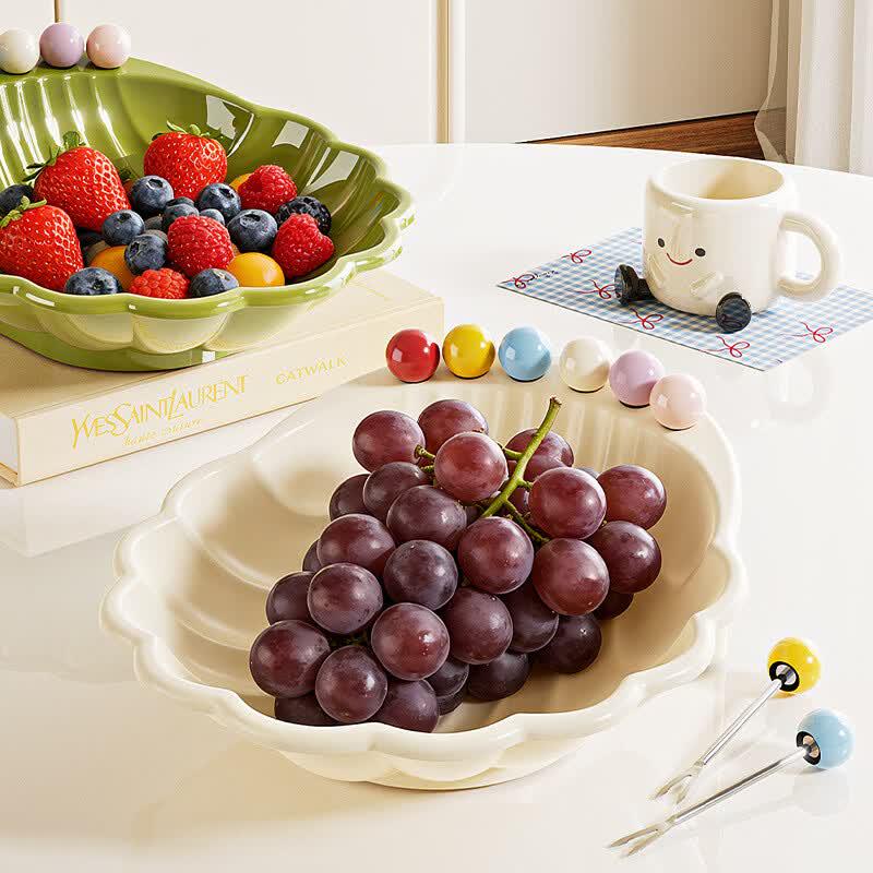 Shell-Shaped Fruit and Salad Bowl Set