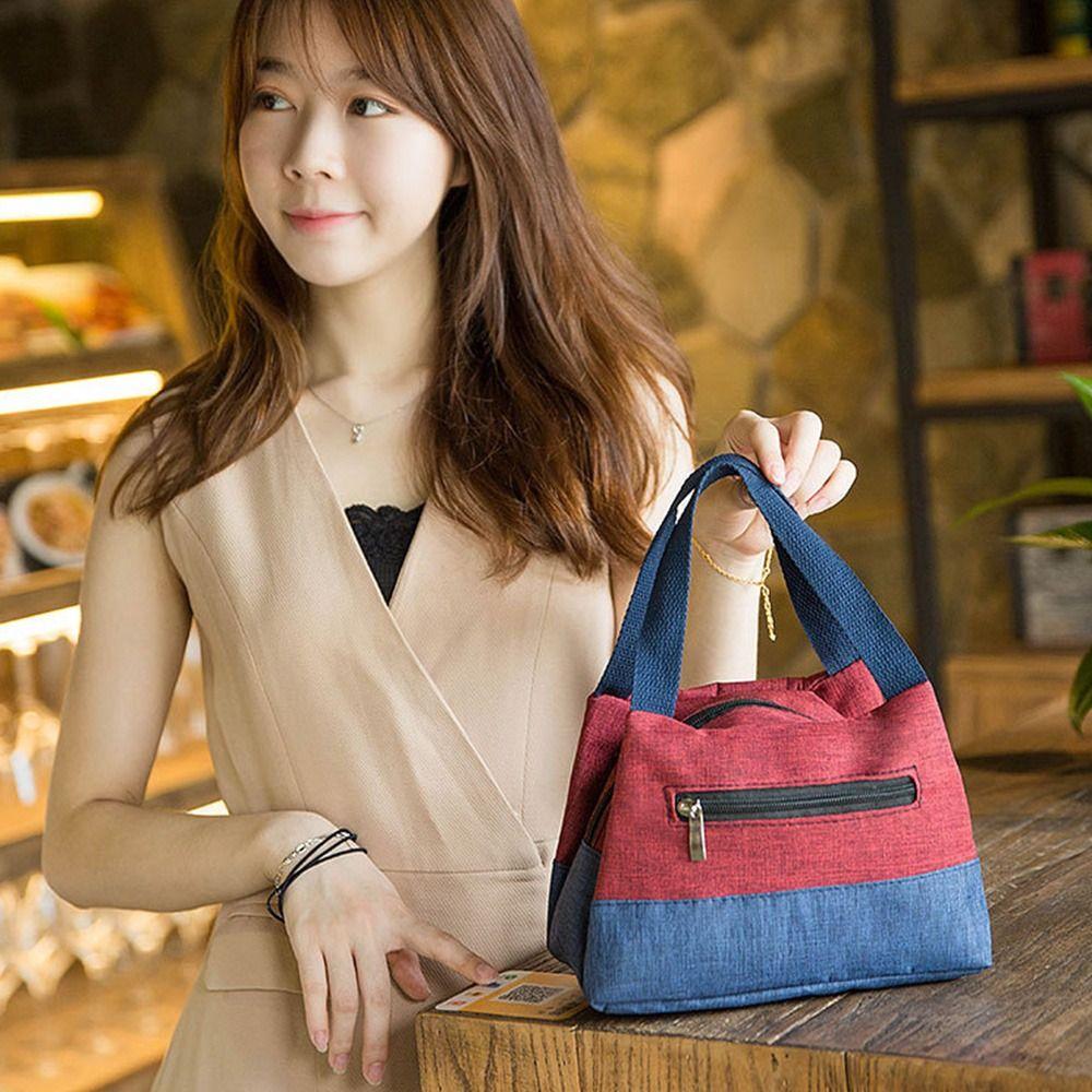 Food Drink Storage Lunch Bag Camping Picnic Bag Women's Casual Handbag Portable Tote Bag