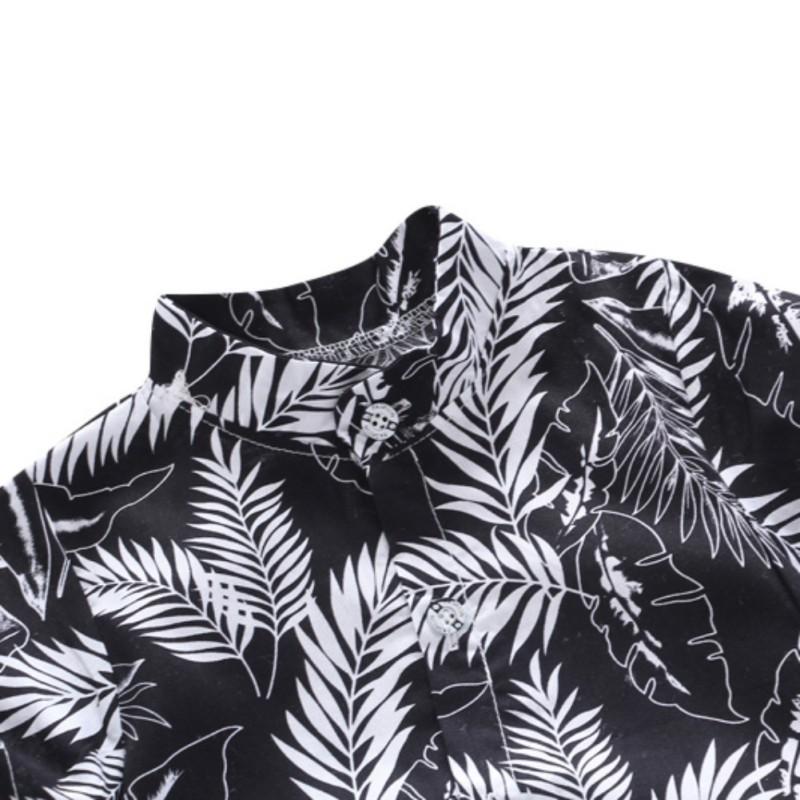 Sommer Barn Baby Gutter Kortermet Løv Mønster T-skjorte Bluse+Shorts Uformelle antrekk sett