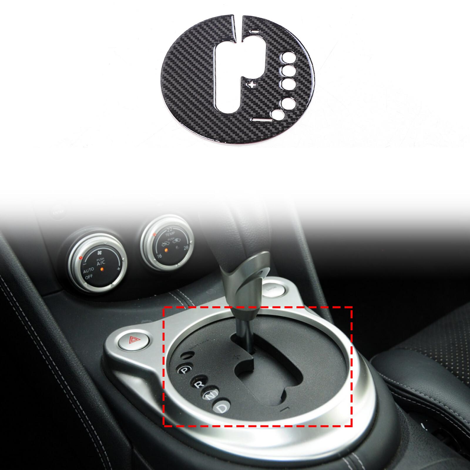 Carbon Fiber Interior Automatic Gear Shift Cover Trim For Nissan 370Z 2009-