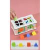 Montessori Color Shape Sorting Box Wooden Toys Color Shape Cognition Preschool Early Learning Educational Toys Gifts for Kids
