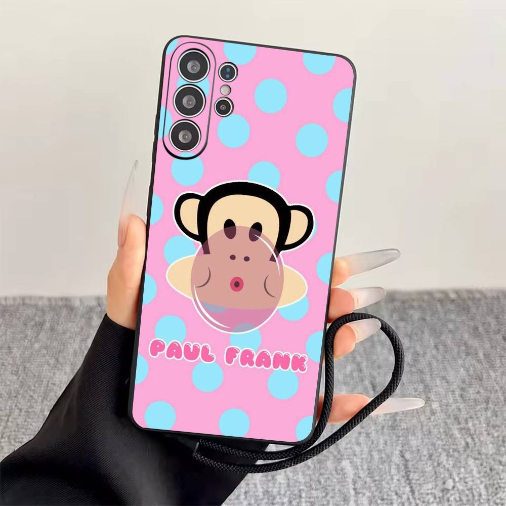 P-Paul Frank  Phone Case For Samsung S25,S24,S21,S22,S23,S30,Ultra,S20,Plus,Fe,Soft Silicone Black Cover Samsung S23ULTRA5G