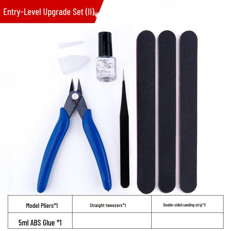 Beginner Gundam Model Assembly 6-Piece Tool Set with 2 Figures