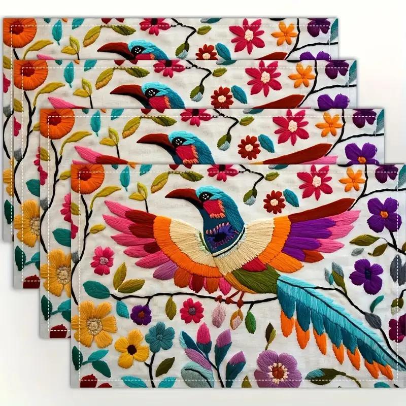 Classic Collection Linen Placemat for Dining Table - Heat Insulation Pad for Living Room and Restaurant Decor
