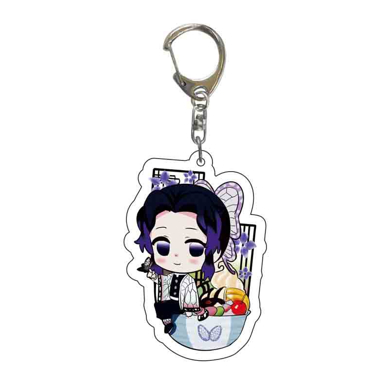 Demon Slayer Kimetsu No Yaiba Infinity Castle Acrylic Key Ring Kamado Nezuko Tokitou Muichirou Action Model Figure Toys Premium Quality