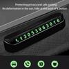 Car Accessories Mini Portable Telephone Number Plate With Switch Phone Number Business Card Temporary Parking Card Plate