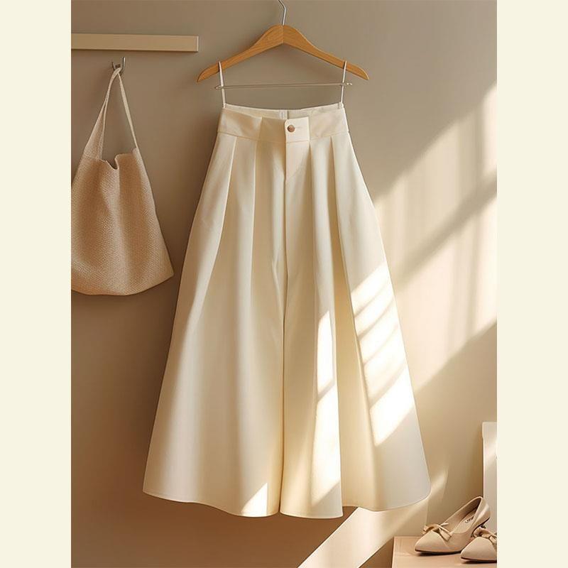 

Awesome X Goods Burst! This Year s Popular Hepburn Style High Waist Umbrella Skirt Small Milky White A- line Skirt Women Milk White Skirt S([42.50 kg-50.00 kg])
