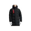 Anta Thickened Warm Mid-Length Down Jacket With Print Logo And Zipper Hood Men Outerwear Black 152317901-2