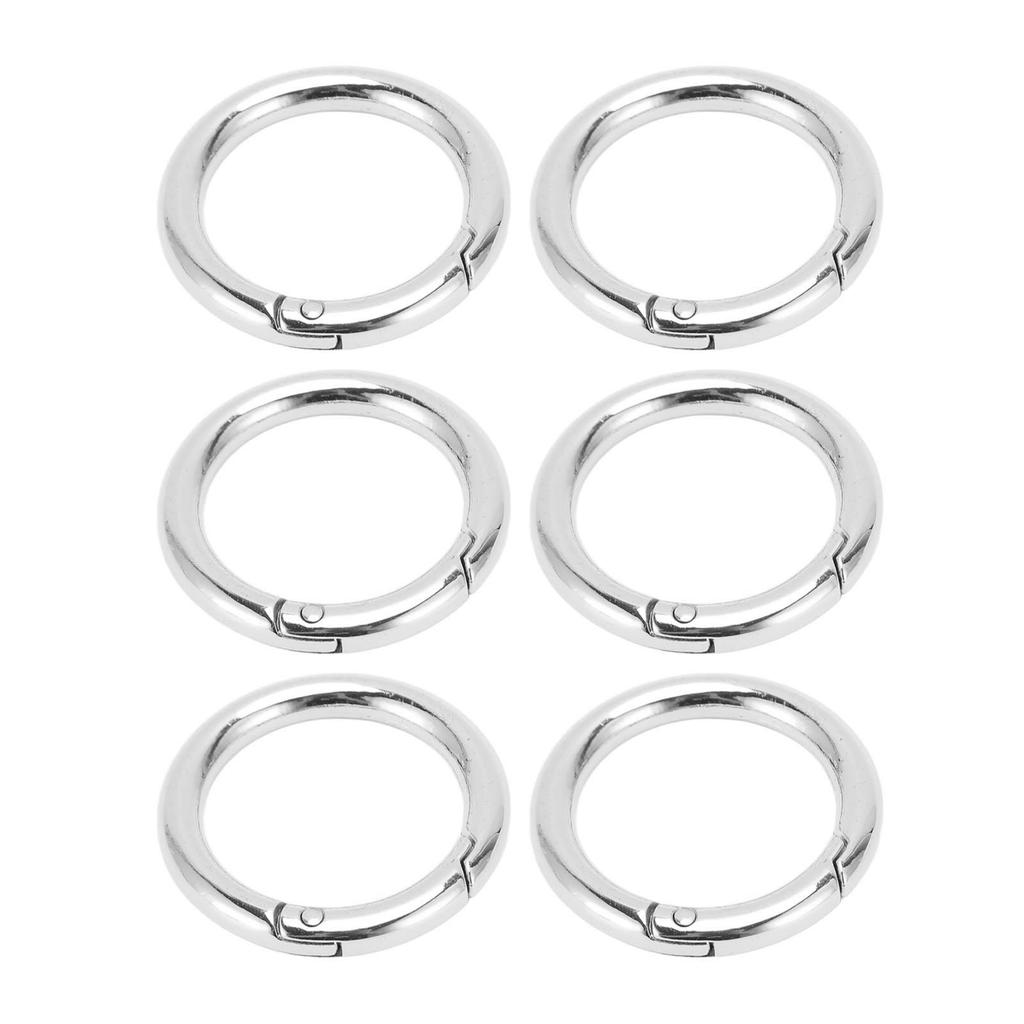 20Pcs Spring O Rings 1.69in Diameter 0.24in Thick Strong Copper Secure Closure Spring Buckles for Purse Bag Jewelry