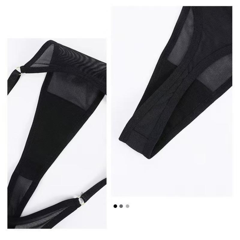 Plate-size Ladies' Summer Romantic and Sexy Mesh Thin Belt High-slit Mid-waist T-shaped Underwear