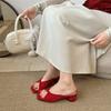 Fashion New Summer Fashion Wedges Heel Flip Flop Concise Round Clip Toe Women Slippers Elegant Dress Slide Shoes