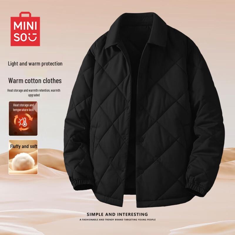 

MINISO Men s Diamond Quilted Padded Jacket