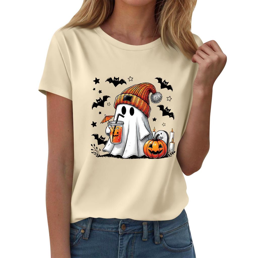 Women's T-shirts, Women's Short-sleeved Tops, Summer Fashion Round Neck Casual Stylish Shirts, Tunic Tops