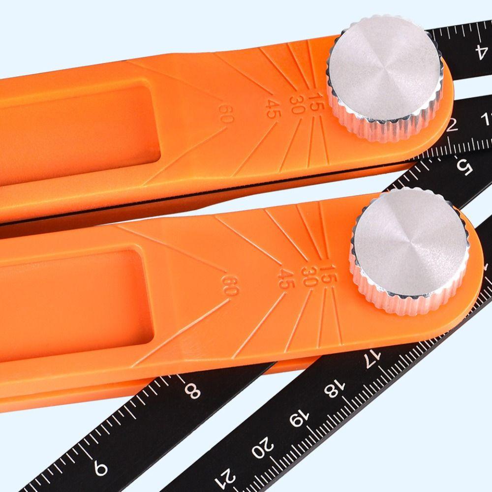 Adjustable Measuring Tool Detachable Right Angle Ruler Angle Marking Sliding Level Ruler  Carpentry