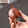55ml Elegant Yixing Purple Clay Teapots Handmade Fingertip Pot Raw Ore Zhu Mud Tea Making Kettle Chinese Zisha Teaset Collection