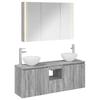 Bathroom Cabinet Set 4 Pcs Grey Sonoma 103.5 X 15.5 X 70 Cm